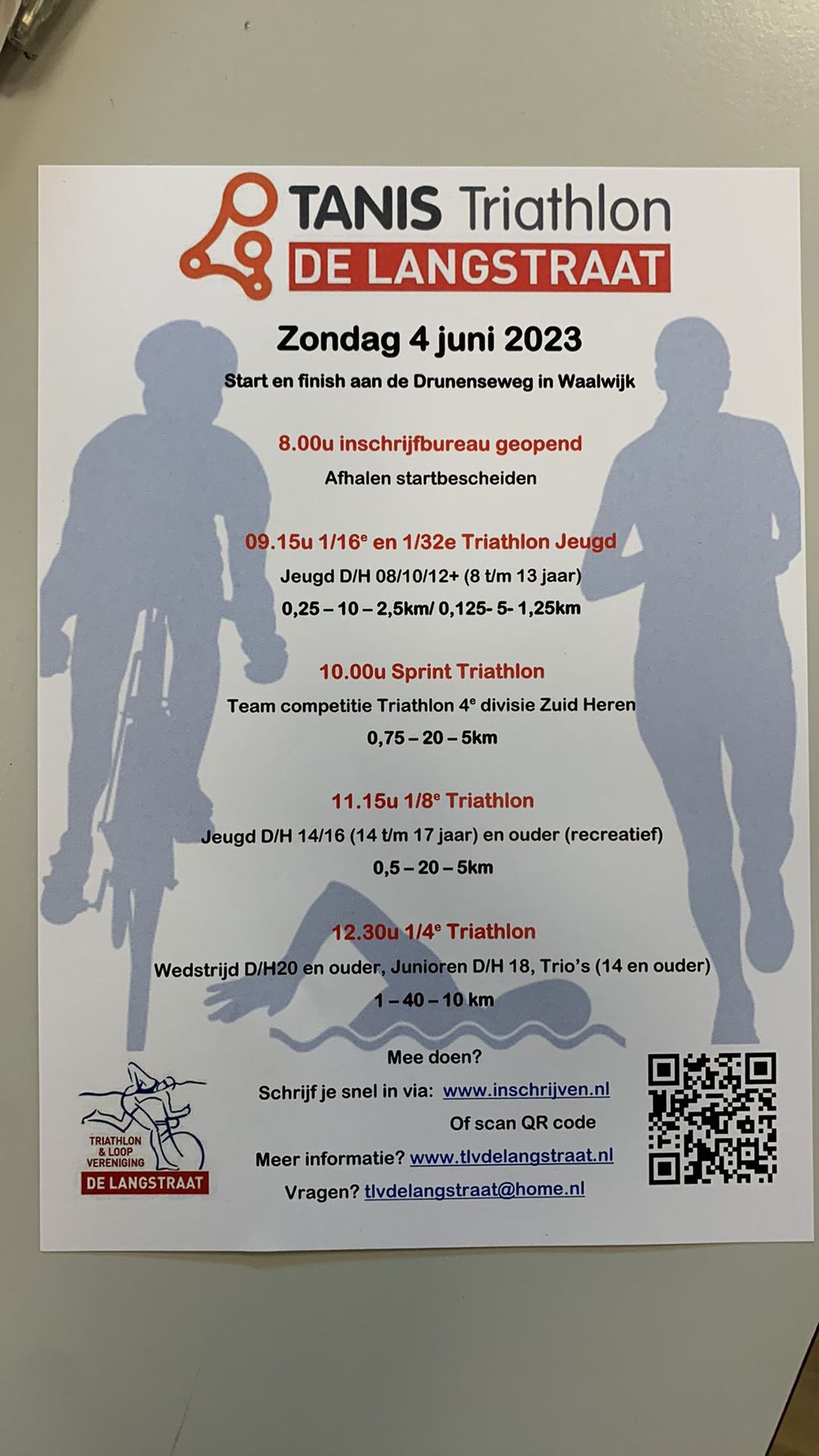 Triathlon en Loopvereniging De Langstraat In Waalwijk